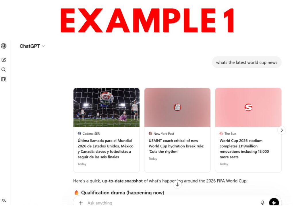 An example of the AI result from ChatGPT