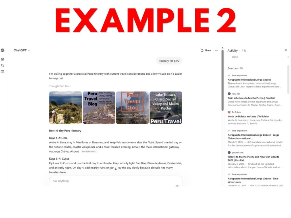 An example of the AI result from ChatGPT